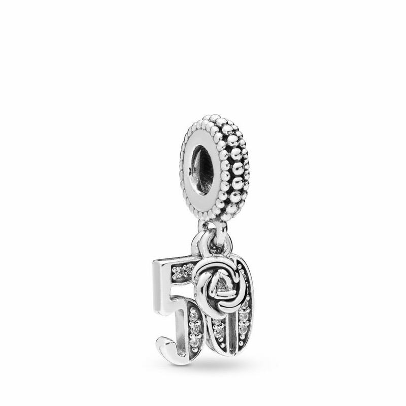 Pandora 50 Years of Love Dangle Charm Clearance NZ, Sterling Silver (094183-UKS)